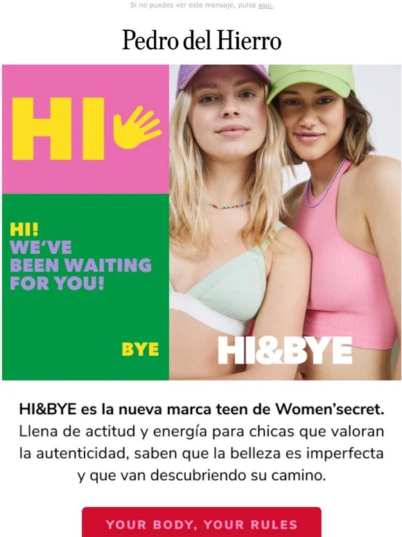 HI&BYE 👋  La nueva marca TEEN de Women’secret
