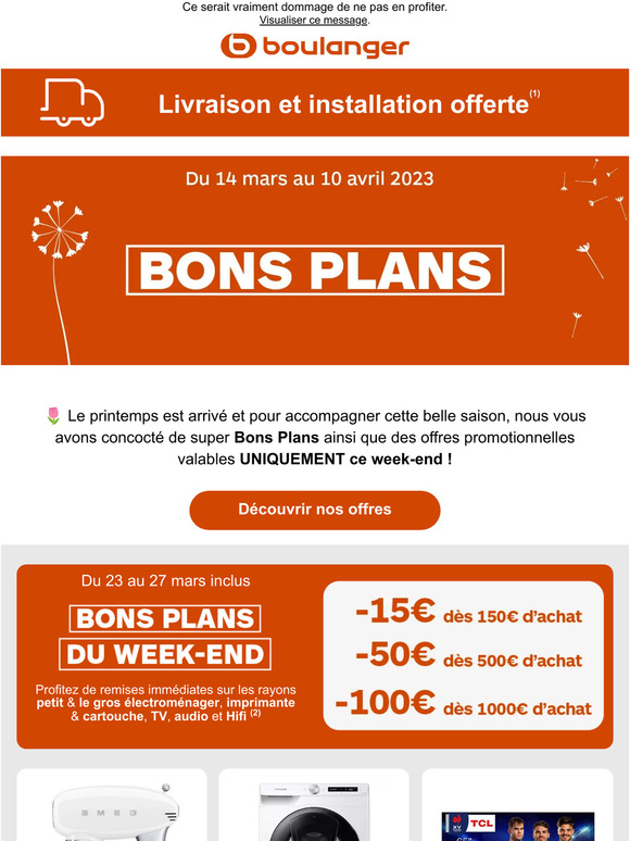 Un nouveau Week-end d'offres exceptionnelles !