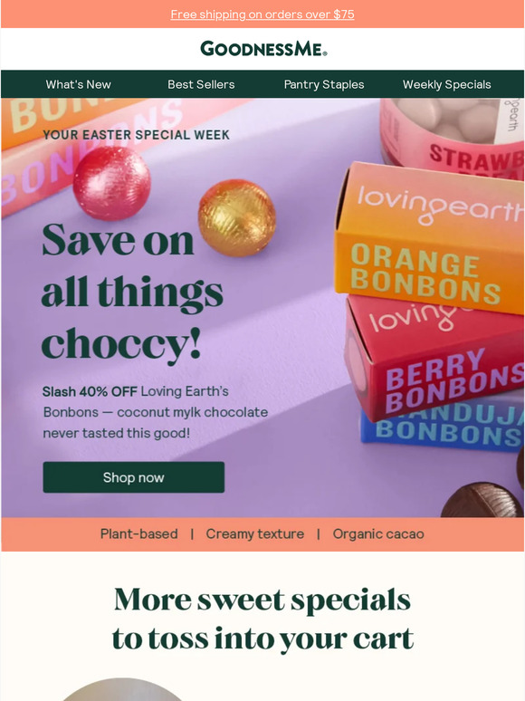 40% Loving Earth Easter Choccy
