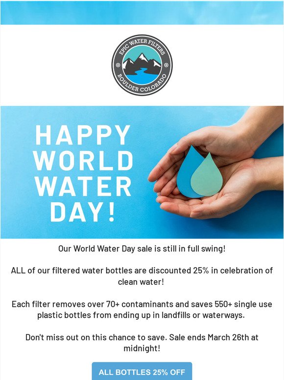 💦Last Chance 25% OFF! World Water Day Sale! 💧🌊