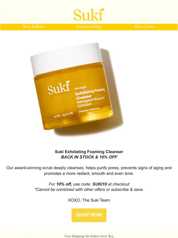 Award-Winning Exfoliator BACK IN STOCK & 10% OFF!