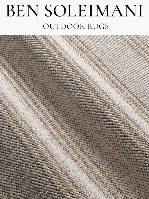 Introducing the Lenia Outdoor Rug Collection by Ben Soleimani