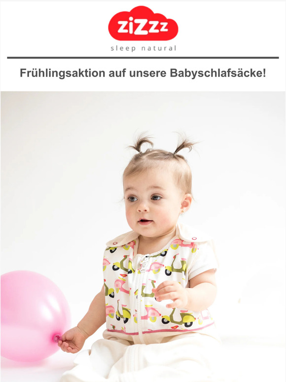 20% Rabatt auf unsere Babyschlafsäcke!