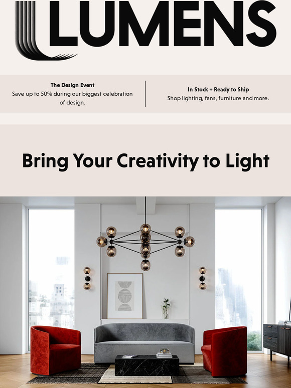 Save up to 50% during The Design Event.