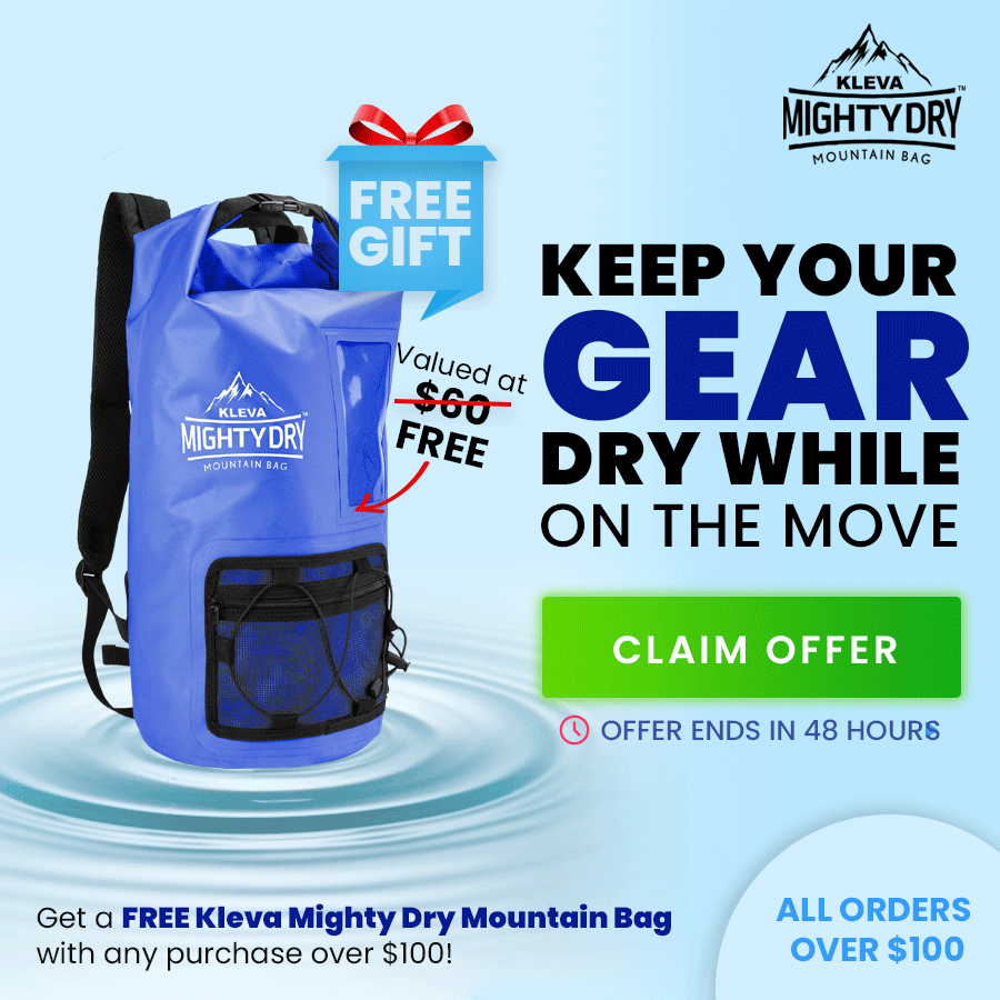 Kleva Range Is it your lucky day? Free Waterproof Bag 🎒💧 Milled