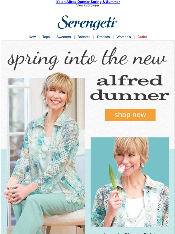 Serengeti Catalog The Alfred Dunner Store Serengeti Fashions Shop