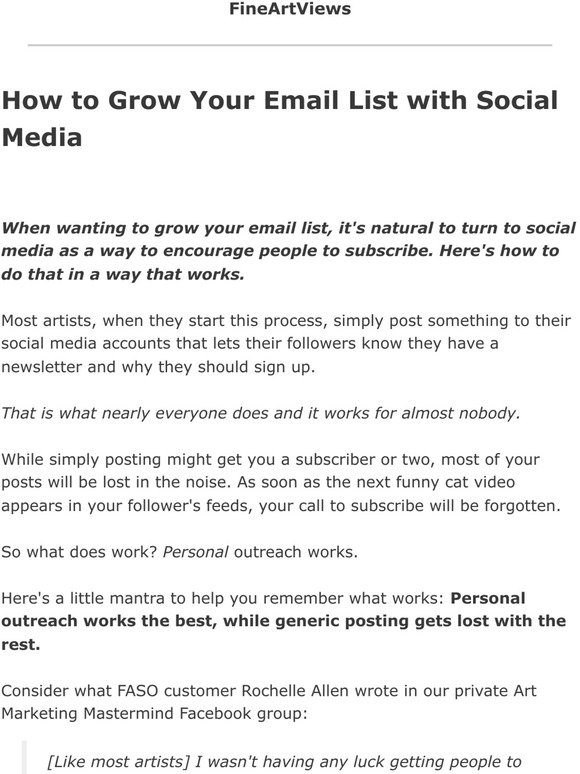 How to Grow Your Email List with Social Media (Clint Watson)
