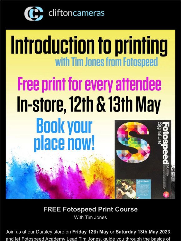 Free Fotospeed Print Course 👀