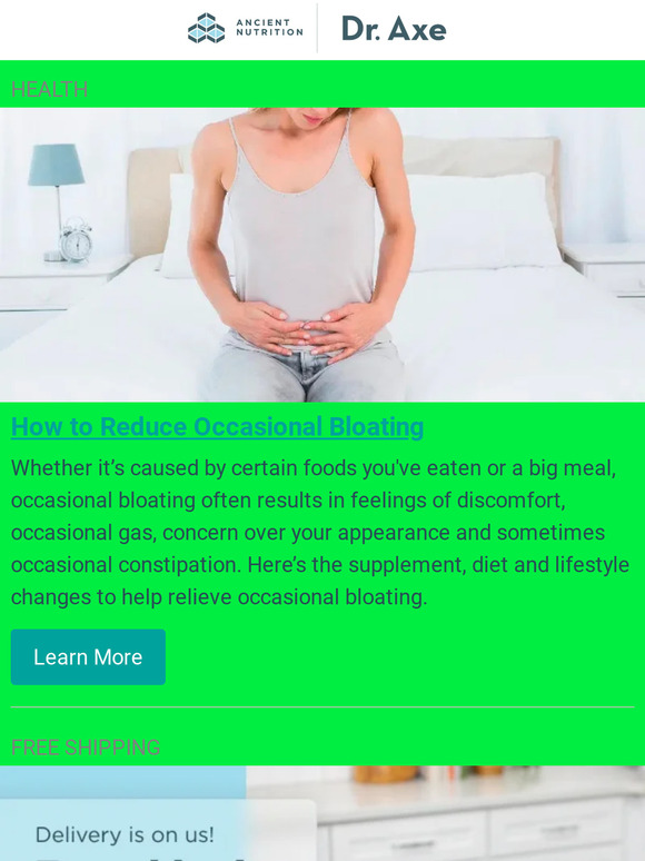 Dr. Axe How to Reduce Occasional Bloating (Plus Energy Drink Recipe