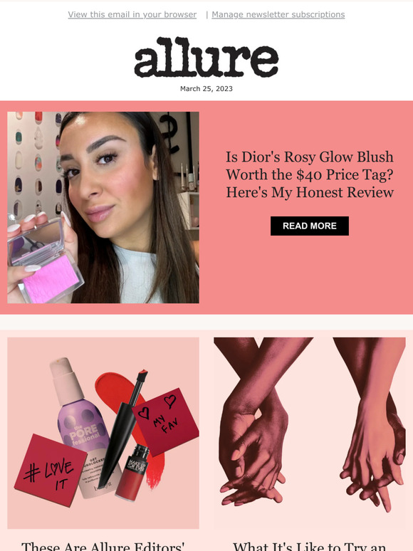 Allure Beauty Box Is Dior's Rosy Glow Blush Worth the 40 Price Tag