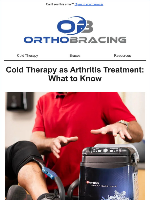 OrthoBracing Cold Therapy as Arthritis Treatment What to Know Milled
