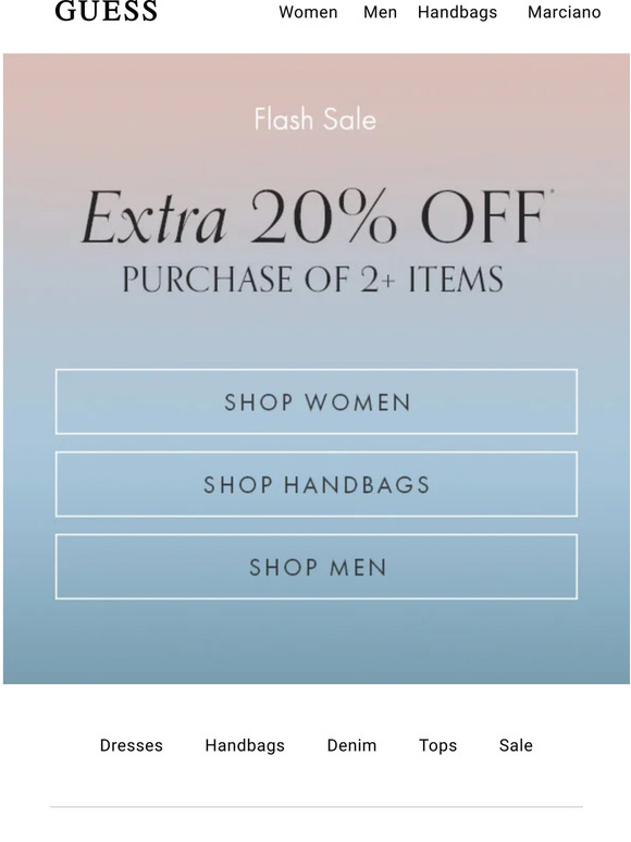 GUESS? Email Newsletters Shop Sales, Discounts, and Coupon Codes