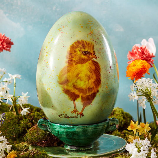 Hand-Painted Chick Easter Egg