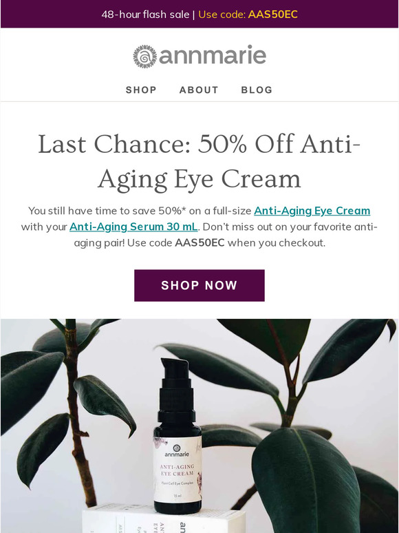 Last chance for this anti-aging flash sale