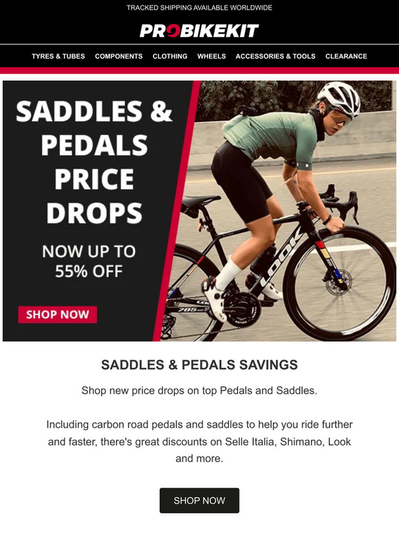 Saddles & Pedals | Upgrade today!