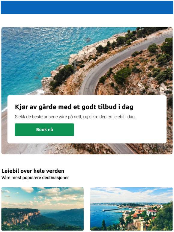 Her får du nye tilbud på leiebil
