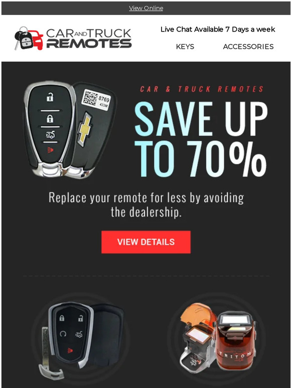 Thank You For Choosing Car and Truck Remotes