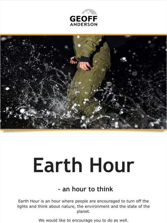 EARTH HOUR: An hour to think 🌎