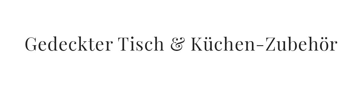 Gedeckter Tisch-& Küchen-Zubehör
