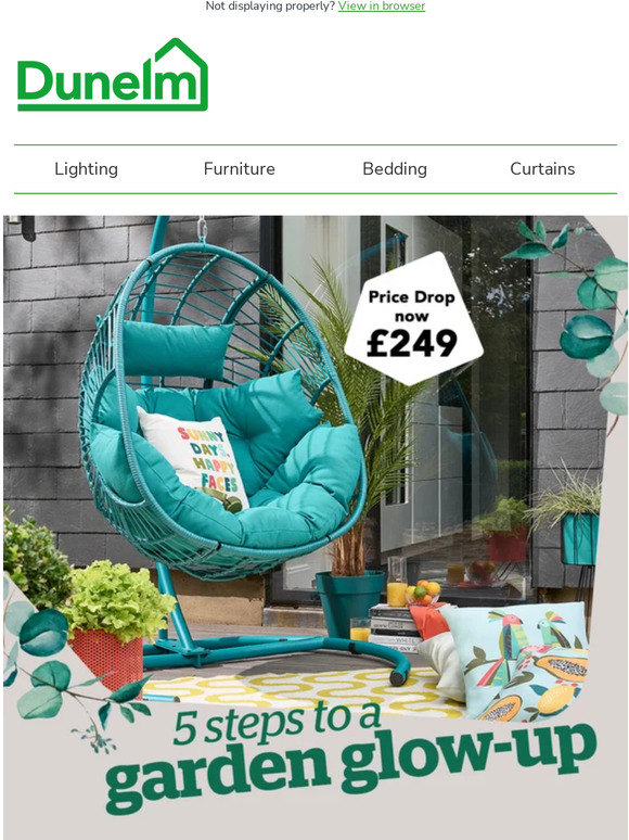 Dunelm 5 steps to a garden, with accessories from £2 Milled