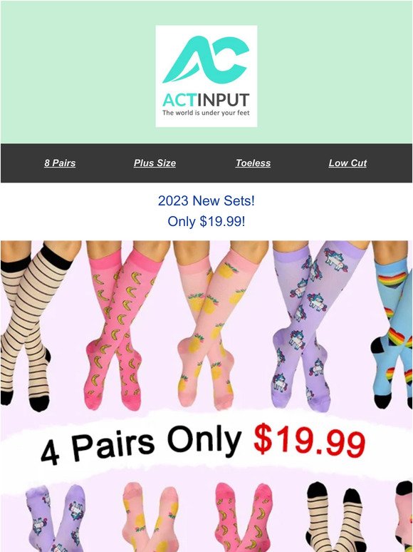 You Definitely Don't Want To Miss This...>>8 Pairs ONLY $29.99！