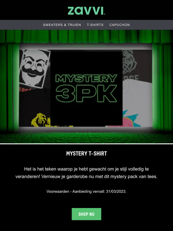 Mystery Tee Bundels Nu LIVE 🔥