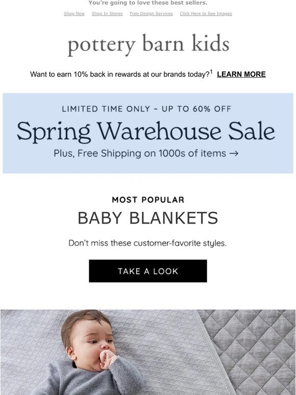 Baby Blankets just for YOU (+ The Spring Warehouse Sale is ON!)