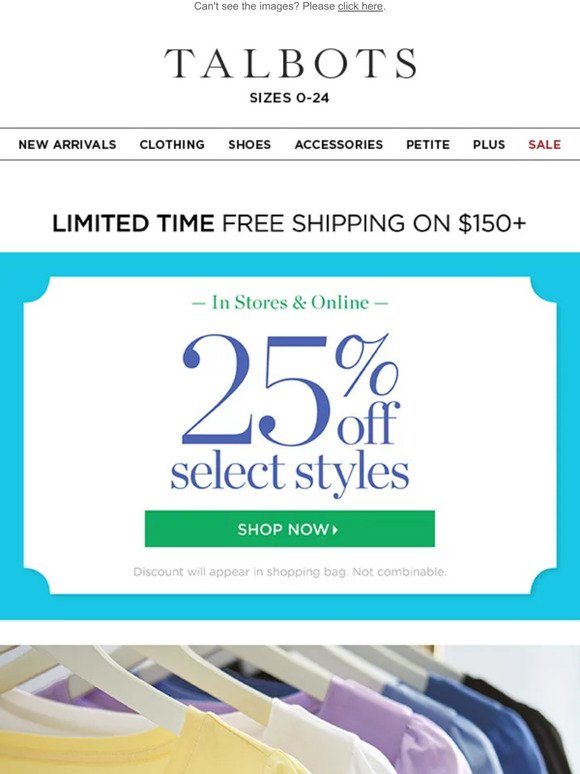 COLOR a la SPRING + 25% off select styles