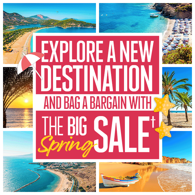Explore a new destination and bag a bargain with the BIG Spring Sale