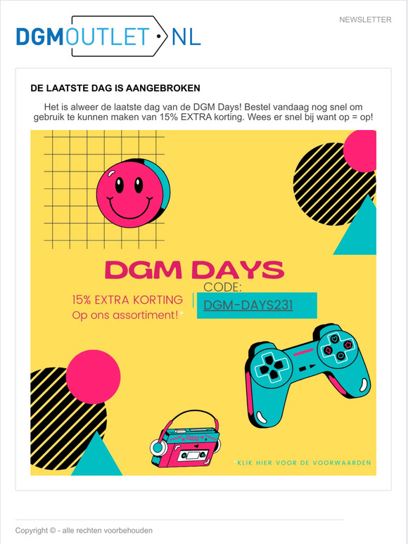 De laatste dag is aangebroken
