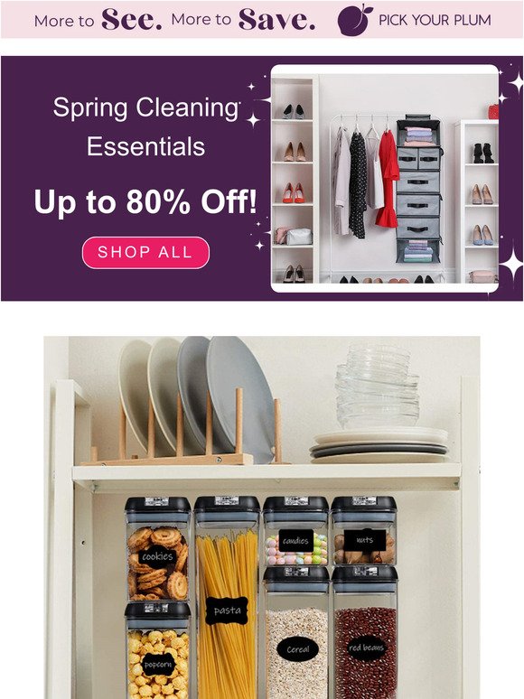 Spring Cleaning Essentials Up to 80% Off!