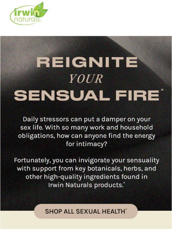 Does your sex life need a boost?*