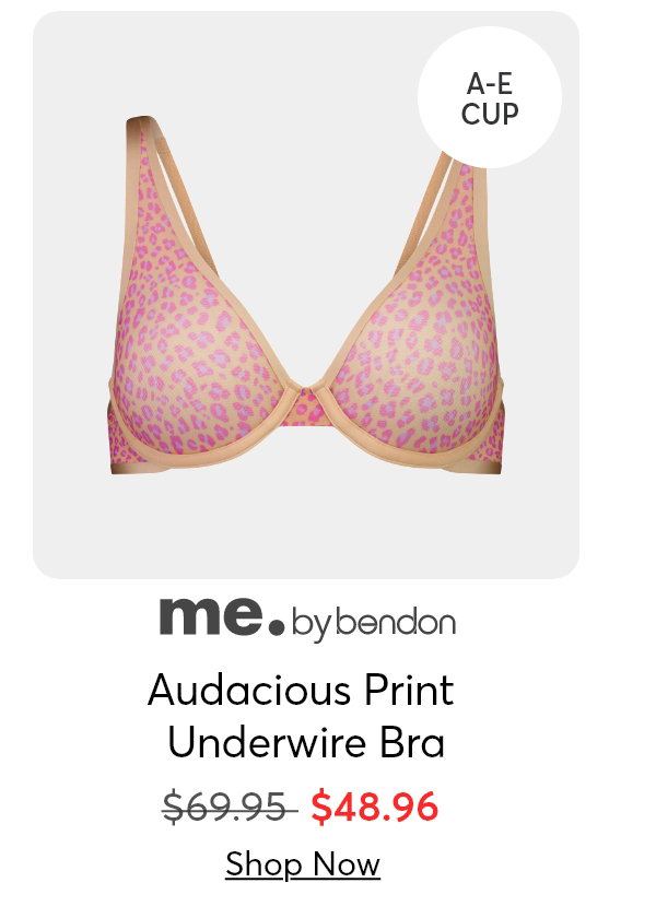 Audacious Print Underwire Bra