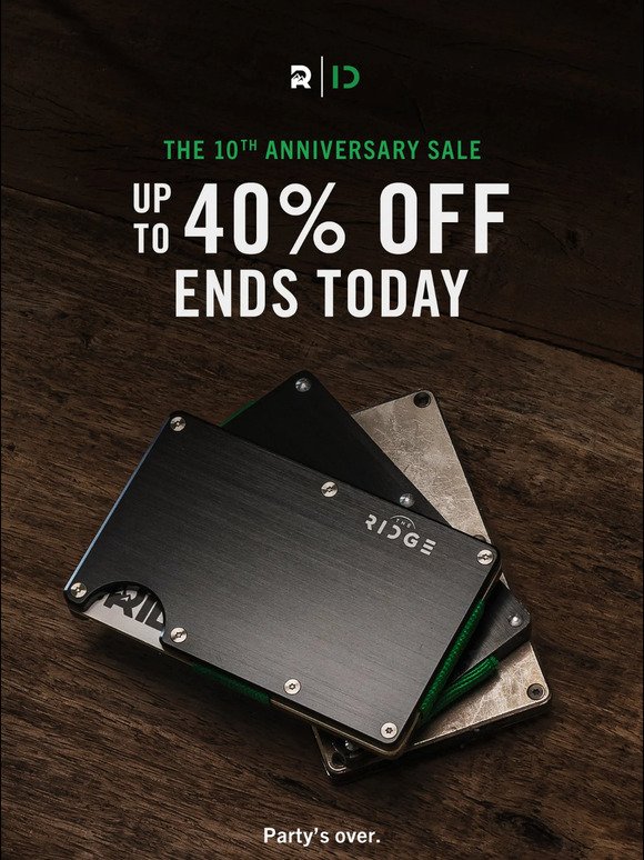 Ends Today: Up to 40% off