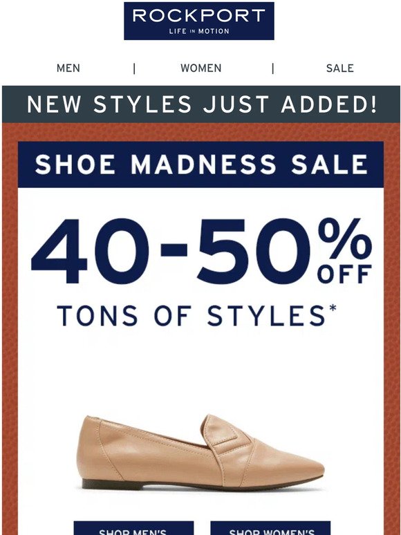 New styles added to our Shoe Madness Sale!