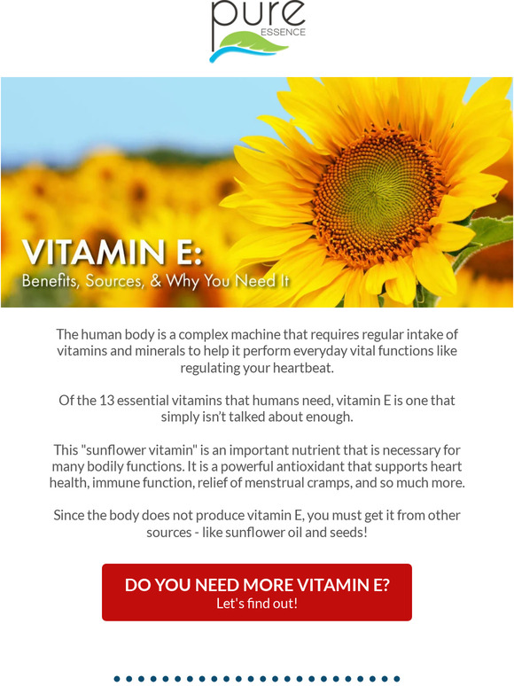 Are you getting enough of this sunflower vitamin?