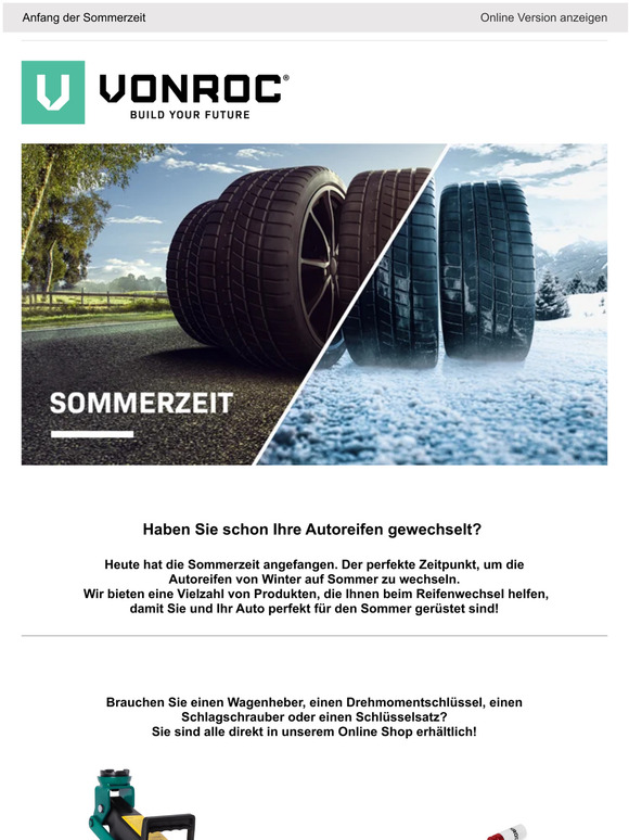 VONROC| Haben Sie schon Ihre Autoreifen gewechselt? 🔧