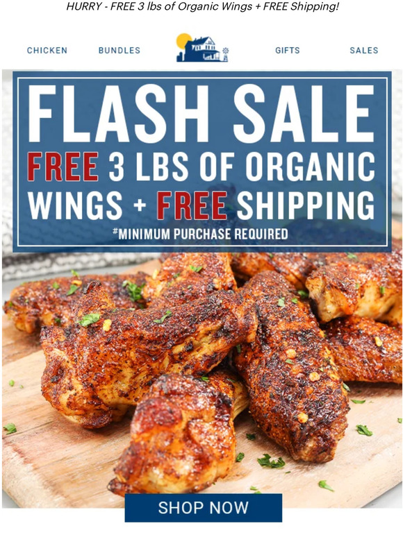 ⚡ FREE WINGS  - Going Fast ⚡