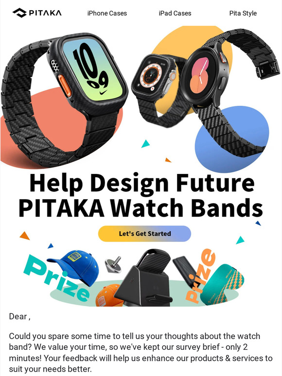 Help Design Future PITAKA Watch Bands