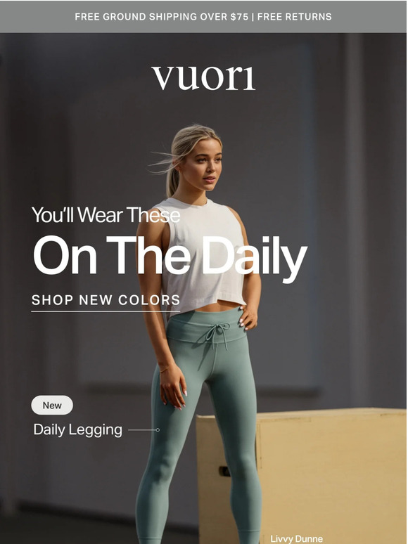 Vuori NEW COLORS Our bestselling legging Milled