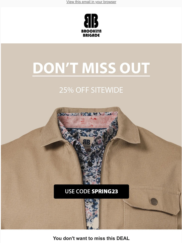 Last Chance for Spring Savings 🌷 25% off Sitewide