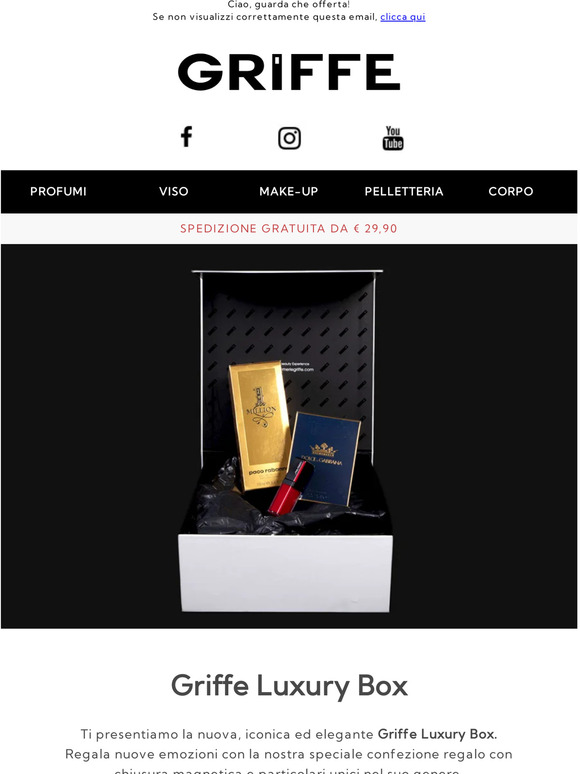 Regala un'emozione! Con la Griffe Luxury Box è tutta un'altra storia 🎁