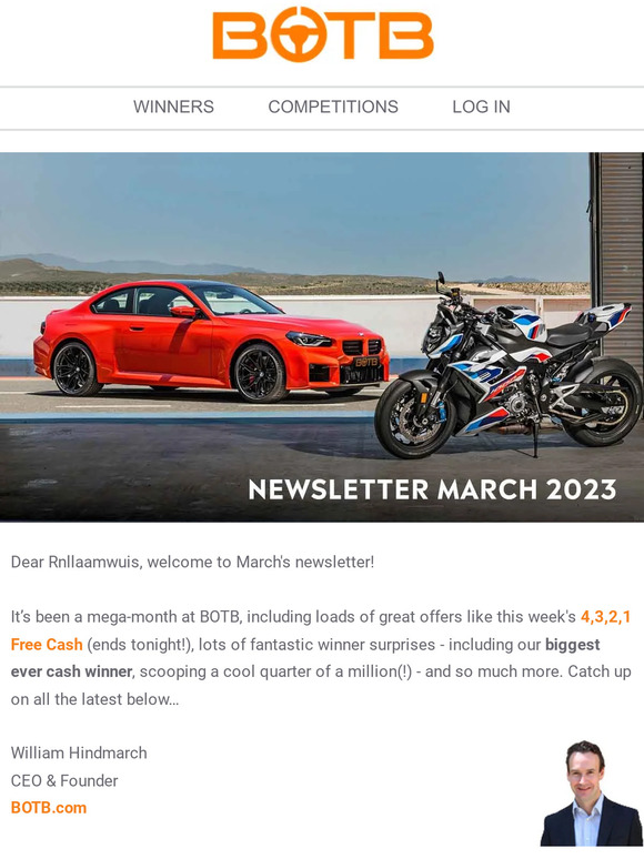 BOTB: Last Chance Car Plus FREE Cash, Latest Collection, And Much More ...