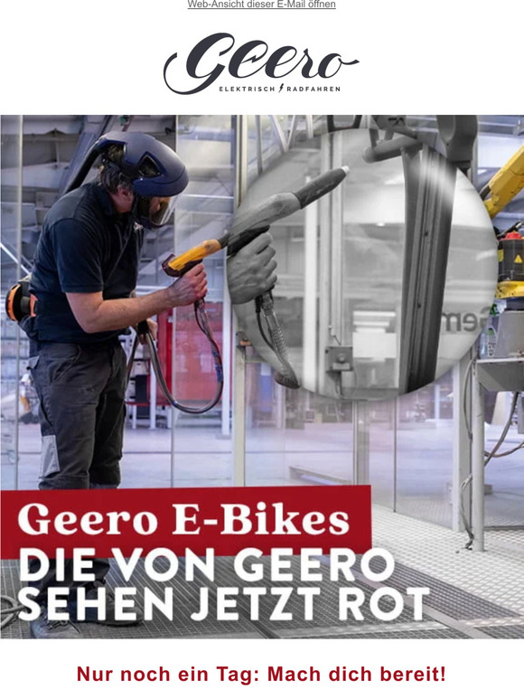 Morgen geht es los ⏰ Das Geero E-Bike wird bunt!