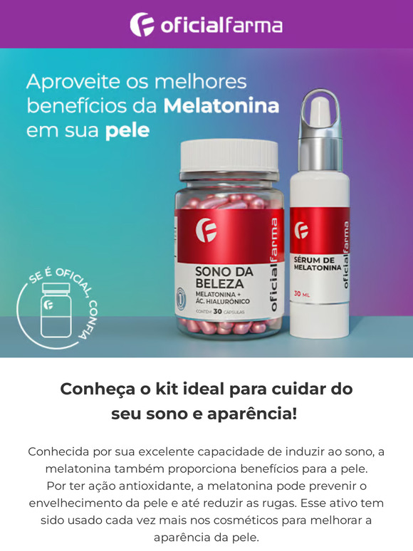 Aproveite os beneficios da Melatonina para sua pele