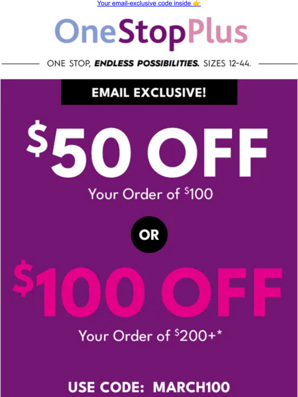 One Stop Plus TODAY ONLY 50 off 100 Milled