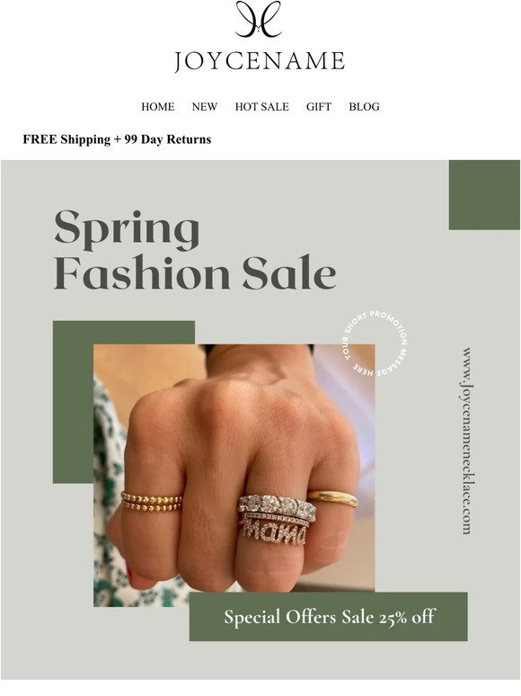 Spring into Savings! Get 25% Off on Our Latest Jewelry Collection
