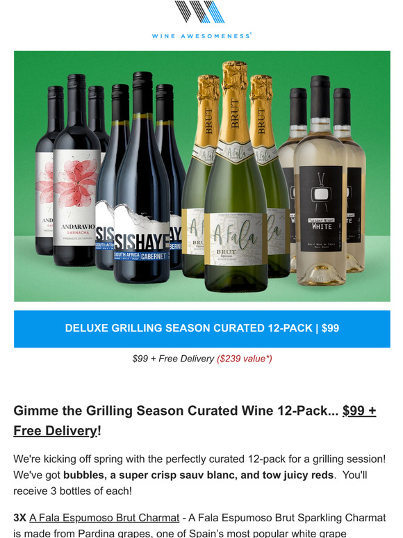 FWD: 6 HOURS LEFT... perf curated 12-pack to kick off BBQ season...