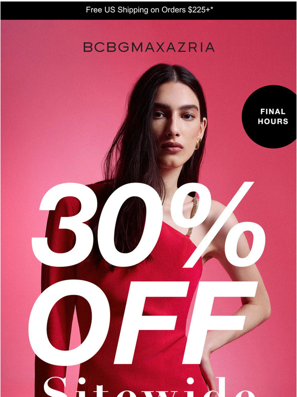 30% Off Ends Tonight