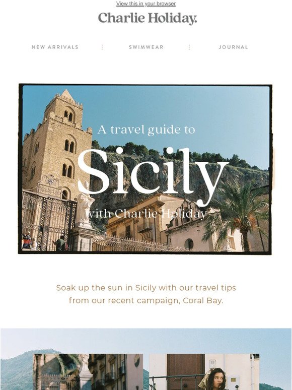Travel | A guide to Sicily with Charlie Holiday